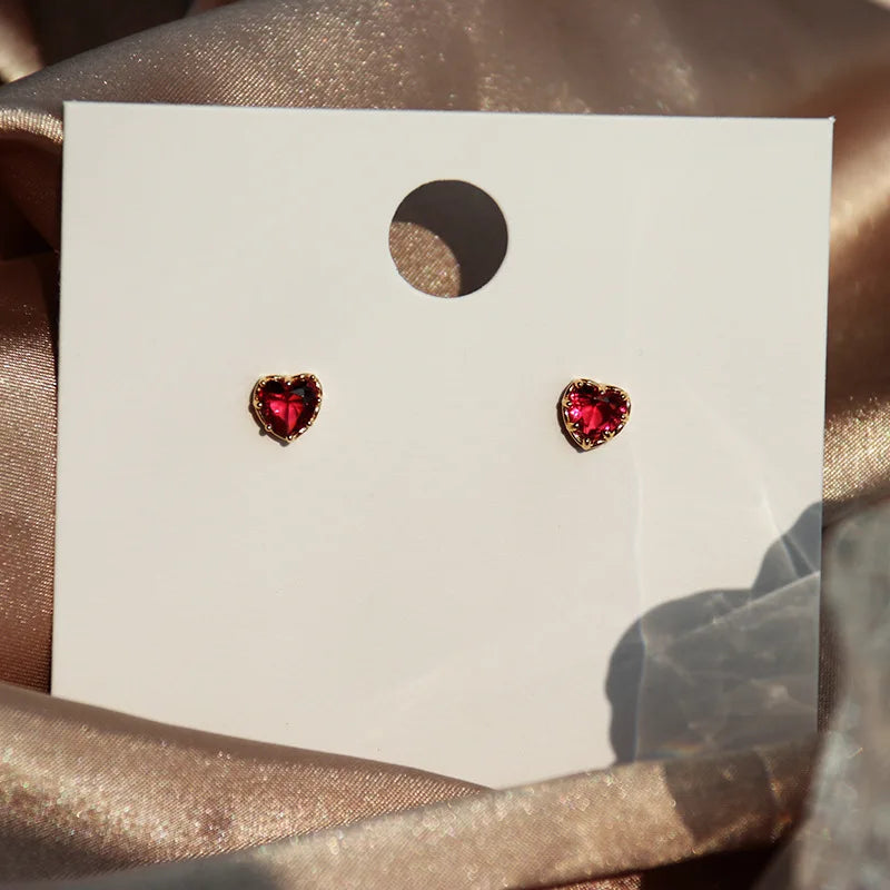 Scarlet Heart Studs