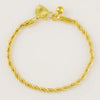 Golden Woven Rope Bracelet