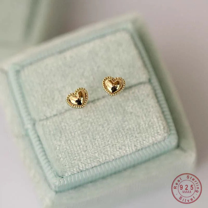 Heart of Gold Studs