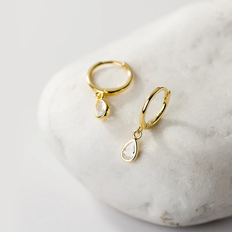 Dewdrop Hoop Earrings